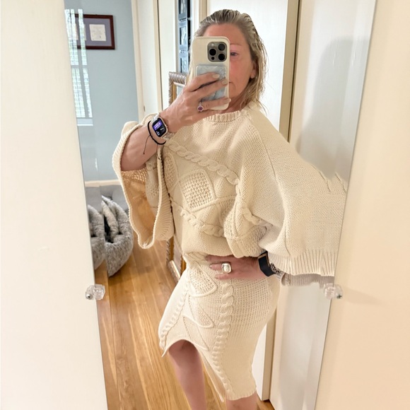 Boho Cable Knit Sweater Set - Picture 11 of 13